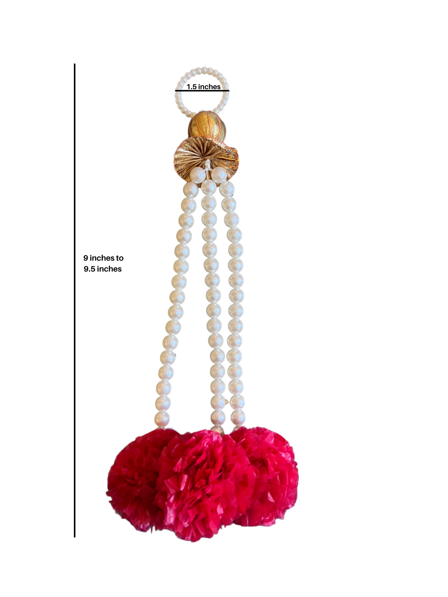 Red Large Pom Pom Garland