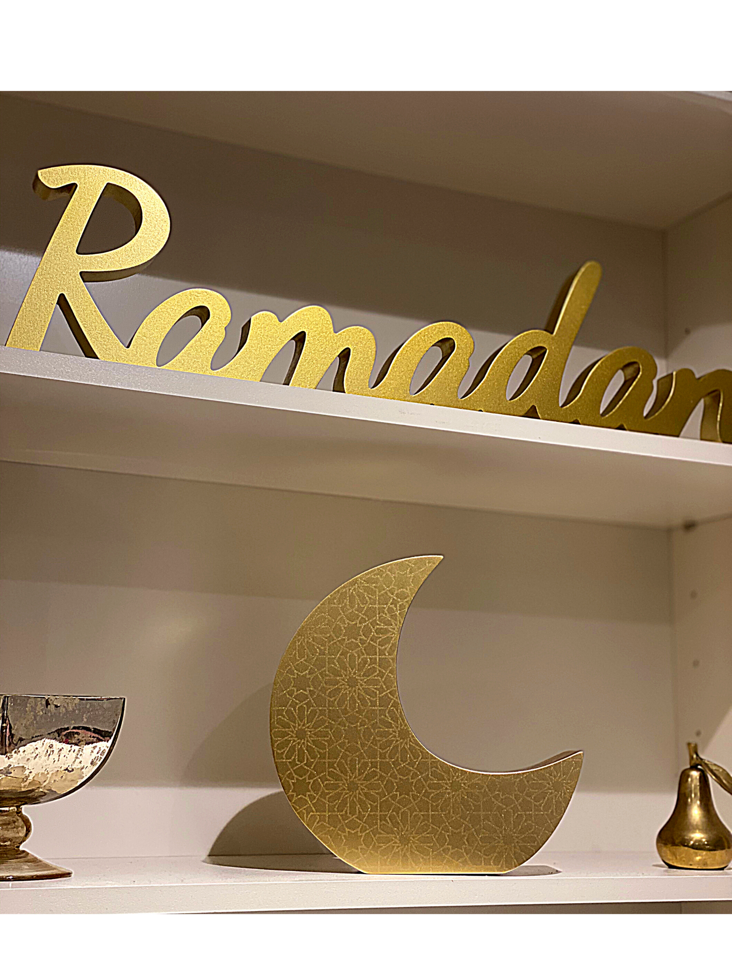 Crescent Moon Charity (Sadaqah) Coin Bank - Traditional Gold