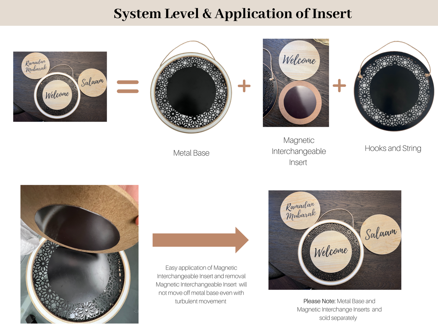 Salaam Insert Seasonal Sign Swap