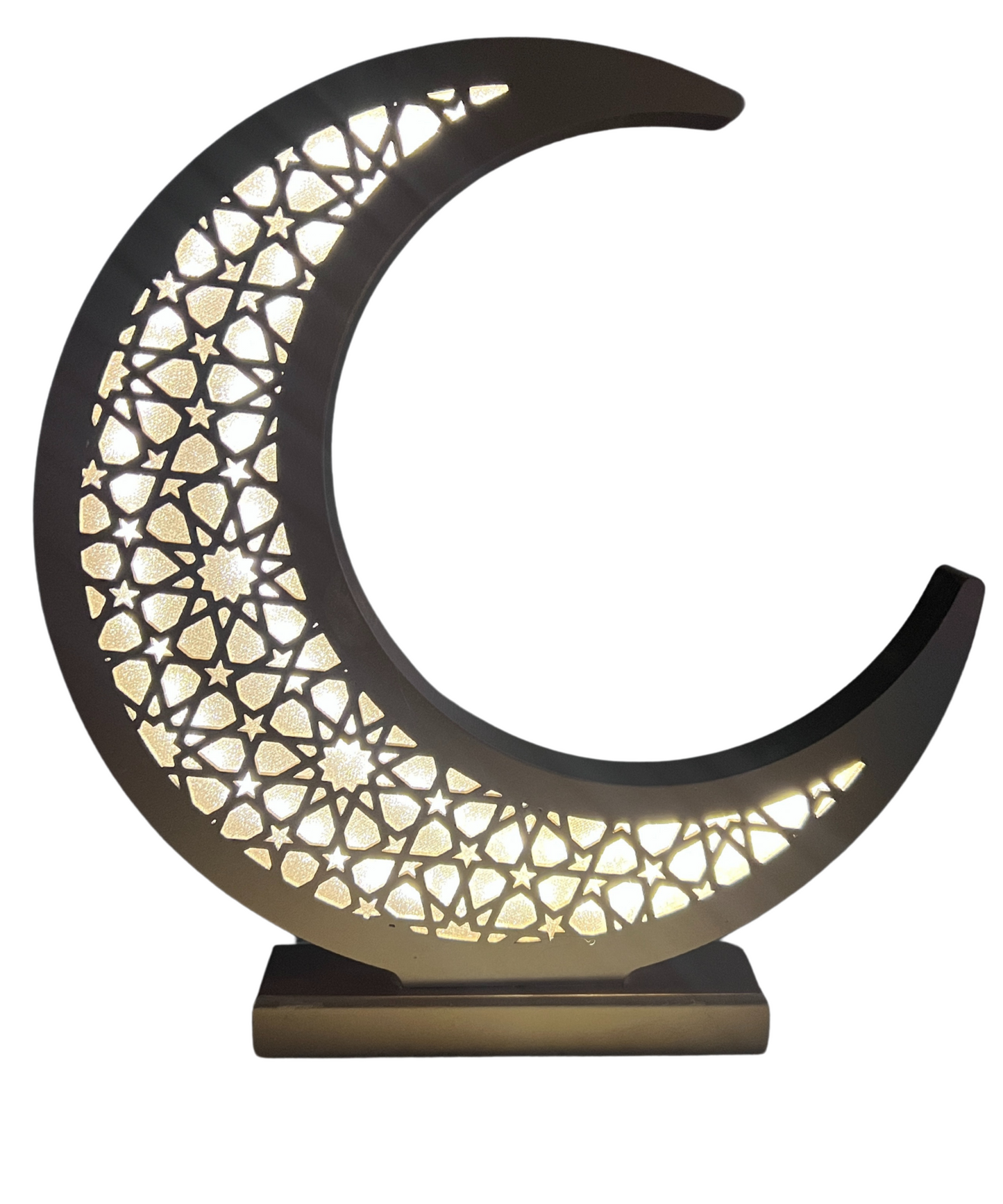 Mosaic Light Up Moon - Table Decor