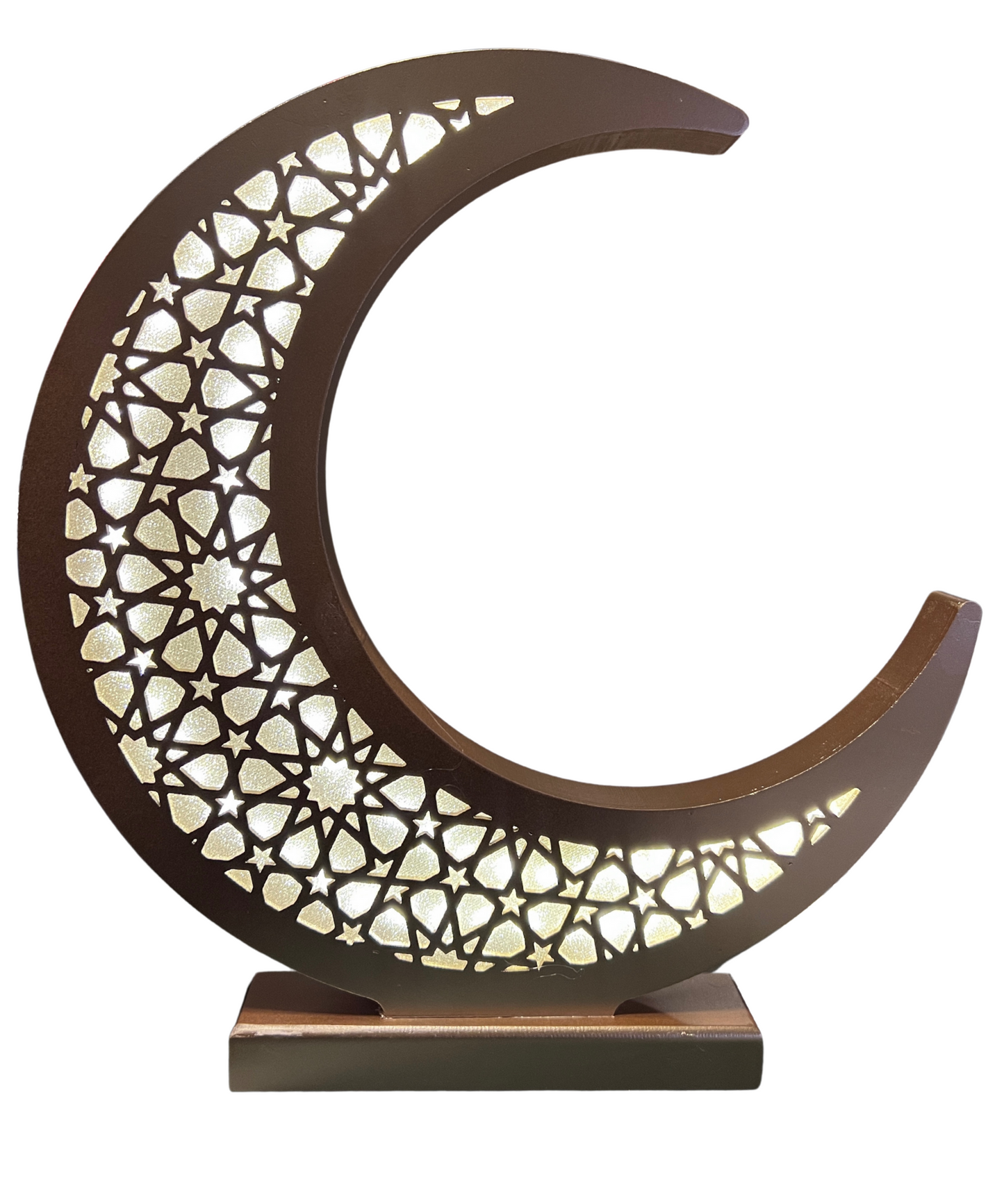 Mosaic Light Up Moon - Table Decor