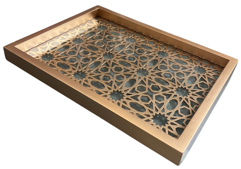 Mosaic Tray - Gold