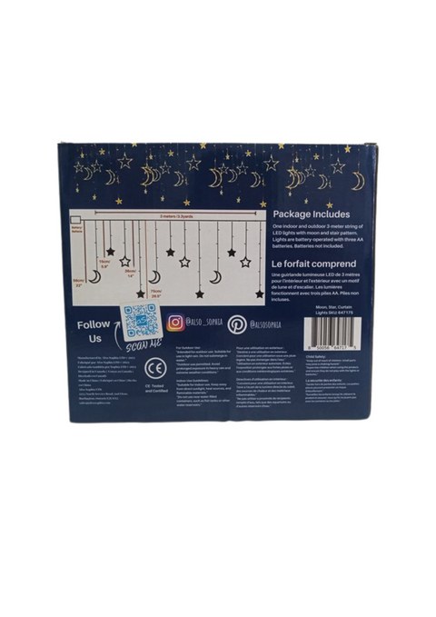 Moon Star Curtain Lights