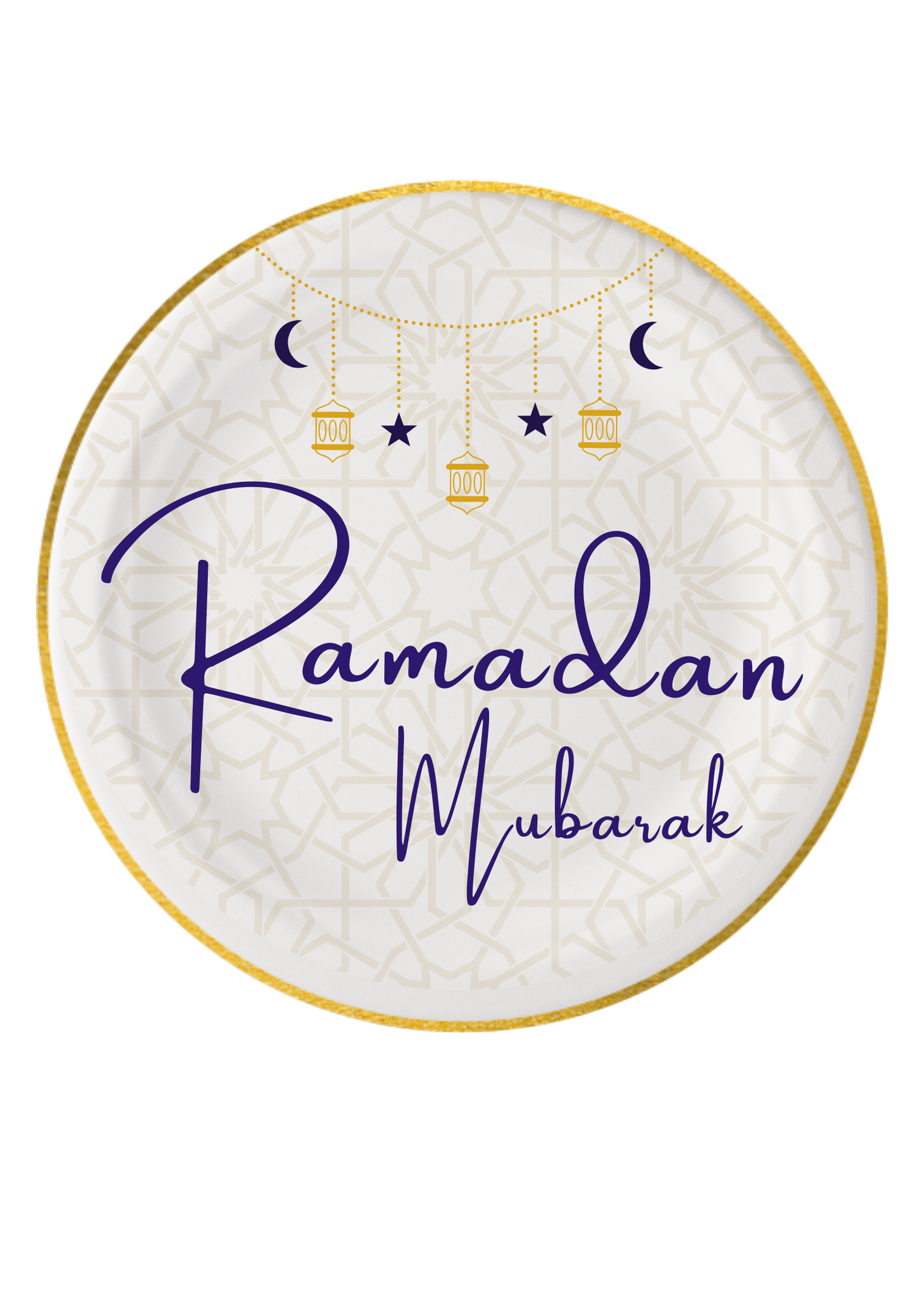 Ramadan Dessert Plates - 8 Pack