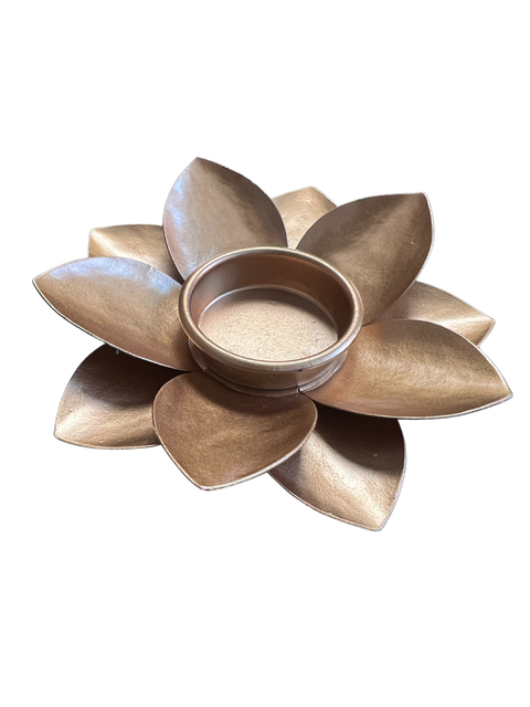 Gold Lotus Tea Lights Diyas