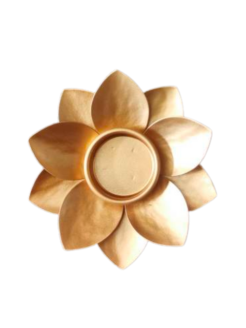 Gold Lotus Tea Lights Diyas