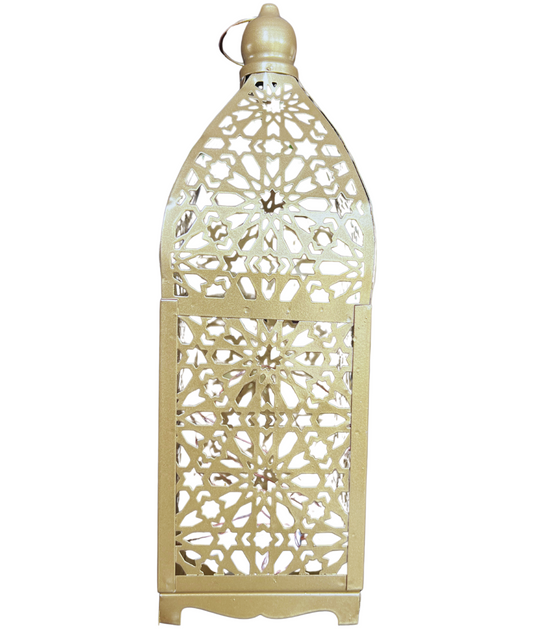 Gold Square Mosaic Lantern