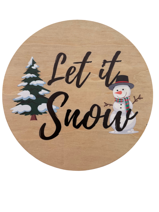 Seasonal Sign Swap: Let It Snow Magnetic Insert