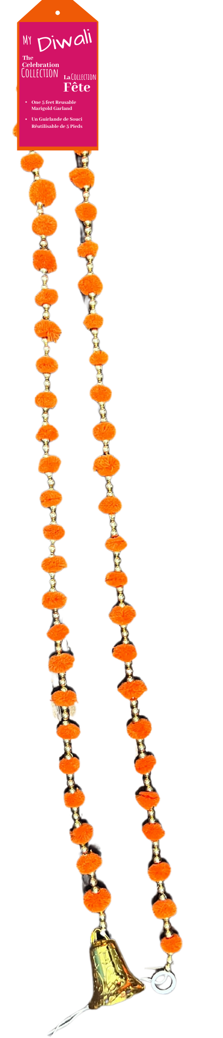 Pom-Pom Orange Garland