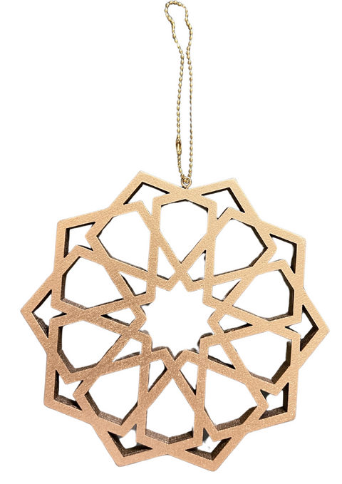 Mini Mosaic 10-Point Star Hanging