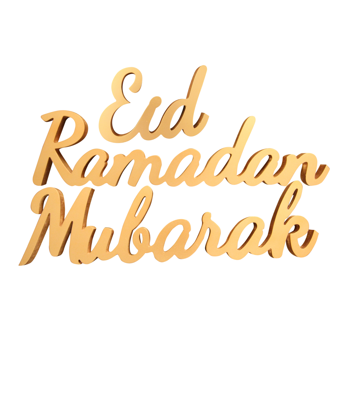 Eid, Ramadan, Mubarak Sign Set - Traditional Gold