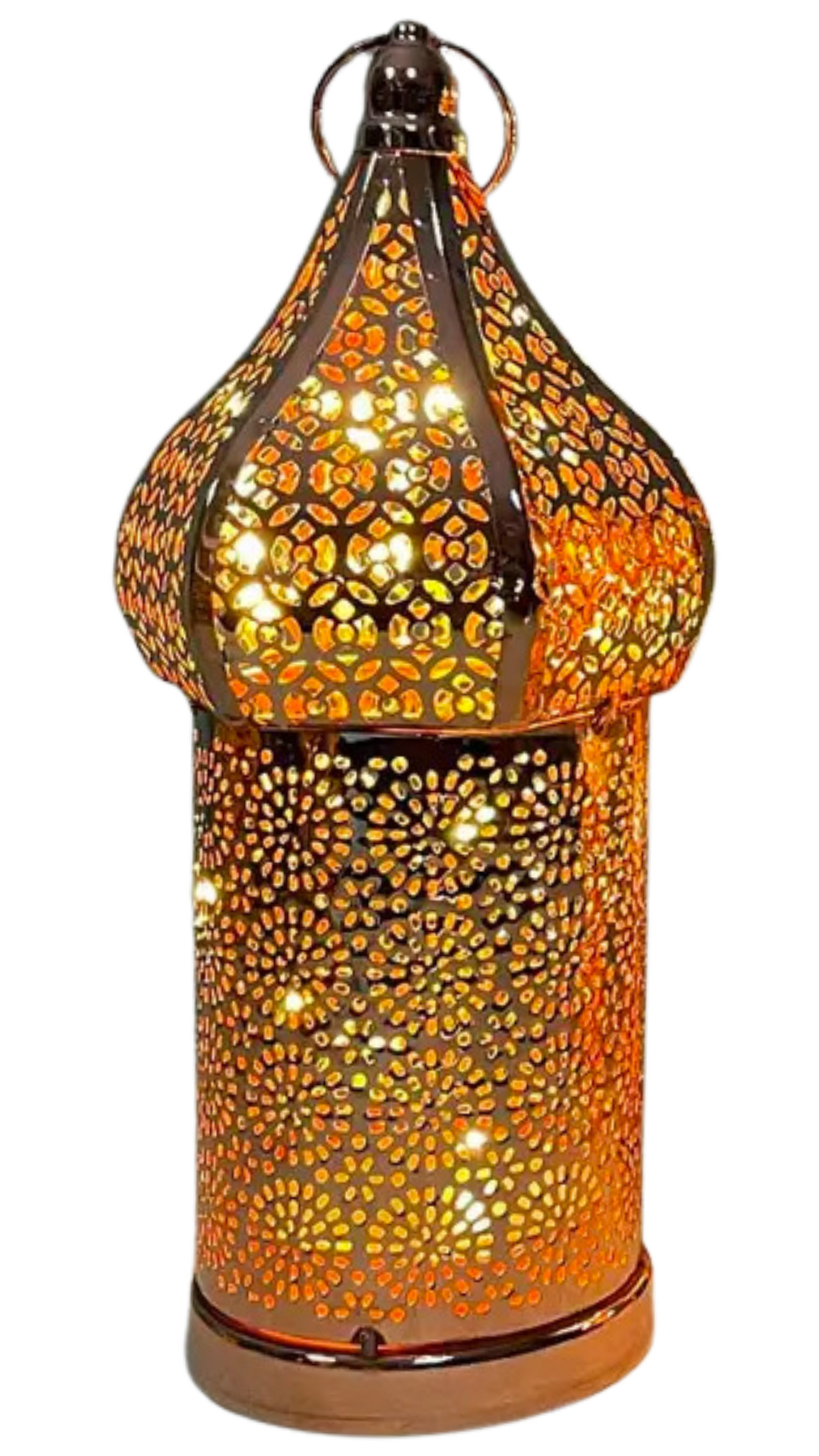 Gold Rangoli Pattern Lantern