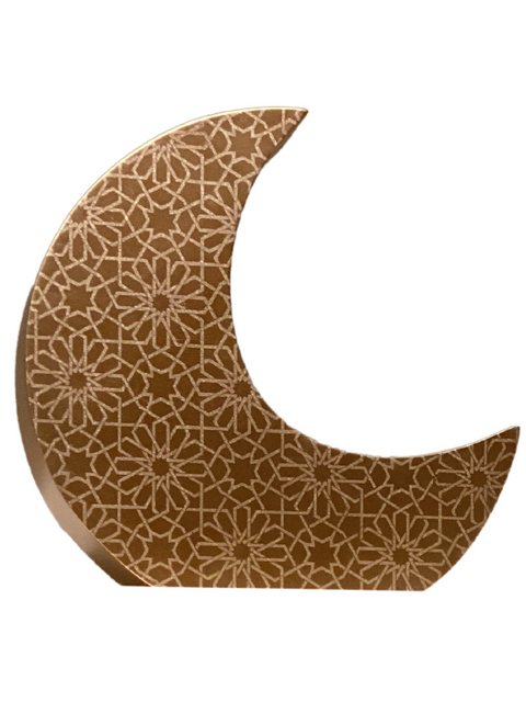 Crescent Moon Charity (Sadaqah) Coin Bank - Rose Gold