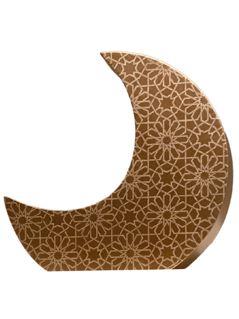 Crescent Moon Charity (Sadaqah) Coin Bank - Rose Gold