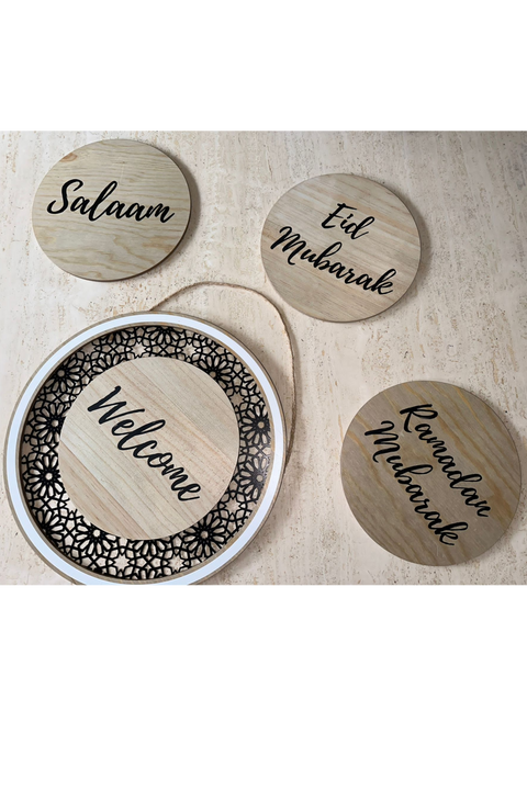 Round Mosaic Base Seasonal Sign Swap Sign