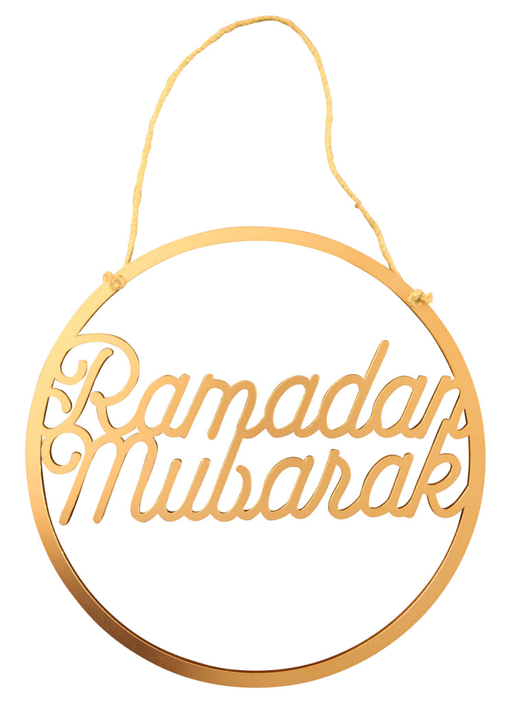 Ramadan Mubarak Door Decor in Rose Gold
