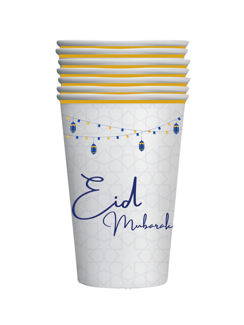 Eid Drinking Glasses - 8 Pack