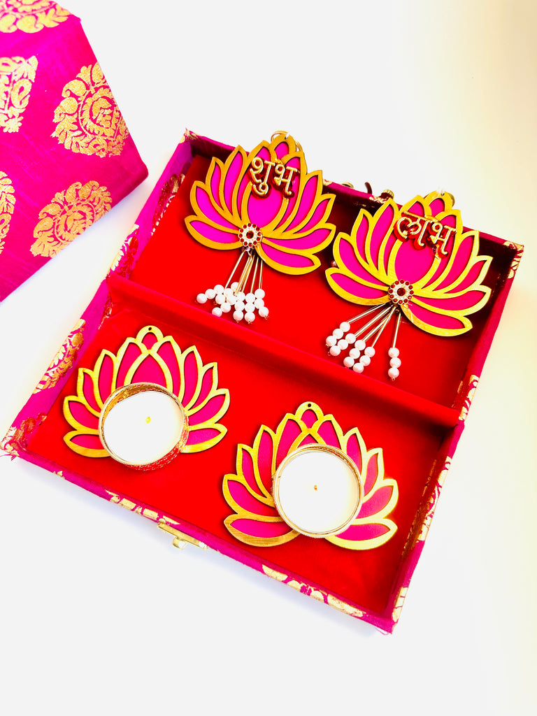 Box of Lotus Diya