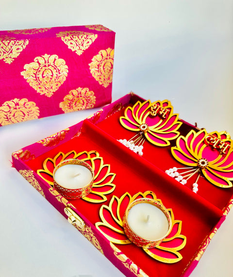 Box of Lotus Diya